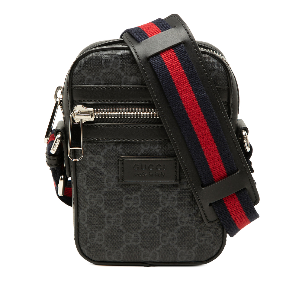 Pre-Loved Gucci Mini GG Supreme Web Messenger Bag